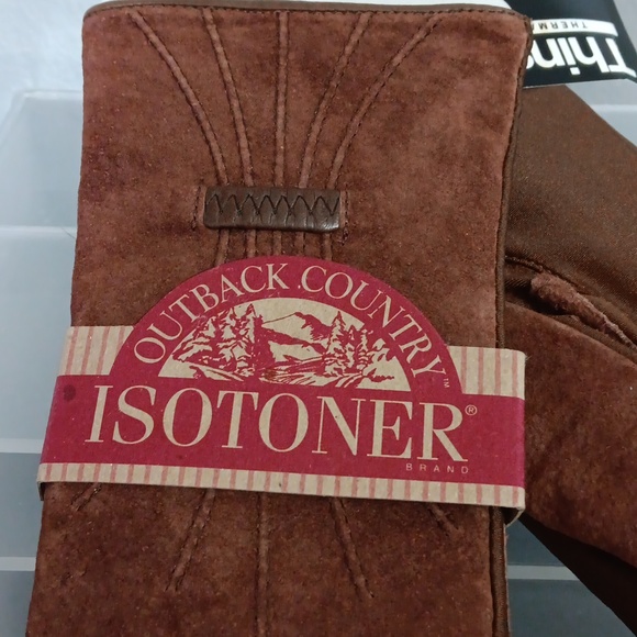 Isotoner NWT Suede Outback Country Gloves - Picture 5 of 7